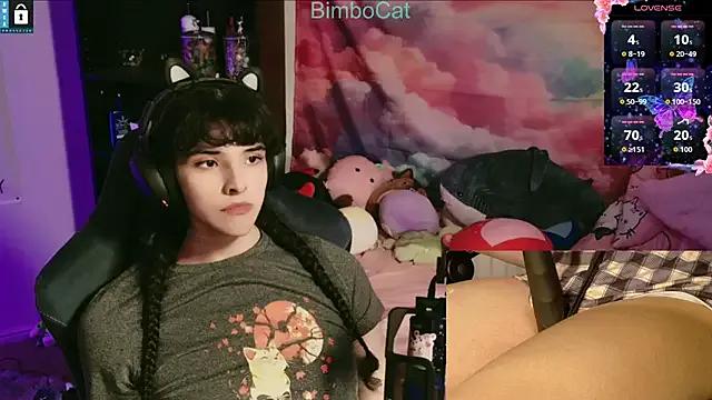 BimboCat — cum on cam